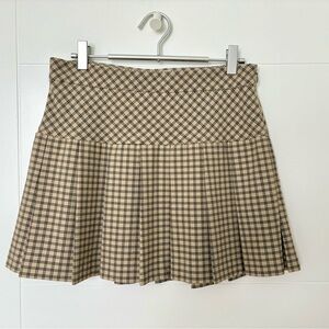 Sunday Best Plaid Pmeated Skirt